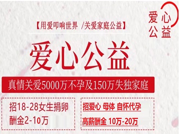 白山捐卵助孕生子 爱心志愿者招募